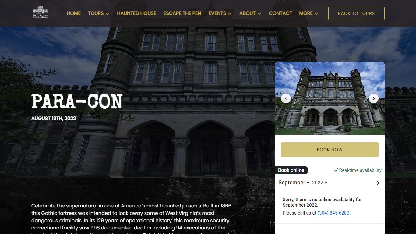 Paranormal Convention - West Virginia Penitentiary